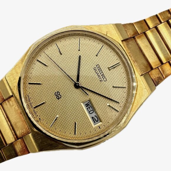 Vintage Seiko 2633-7039 Salesman Sample w Waffle Dial Men's Wristwatch Case - Picture 3 of 5